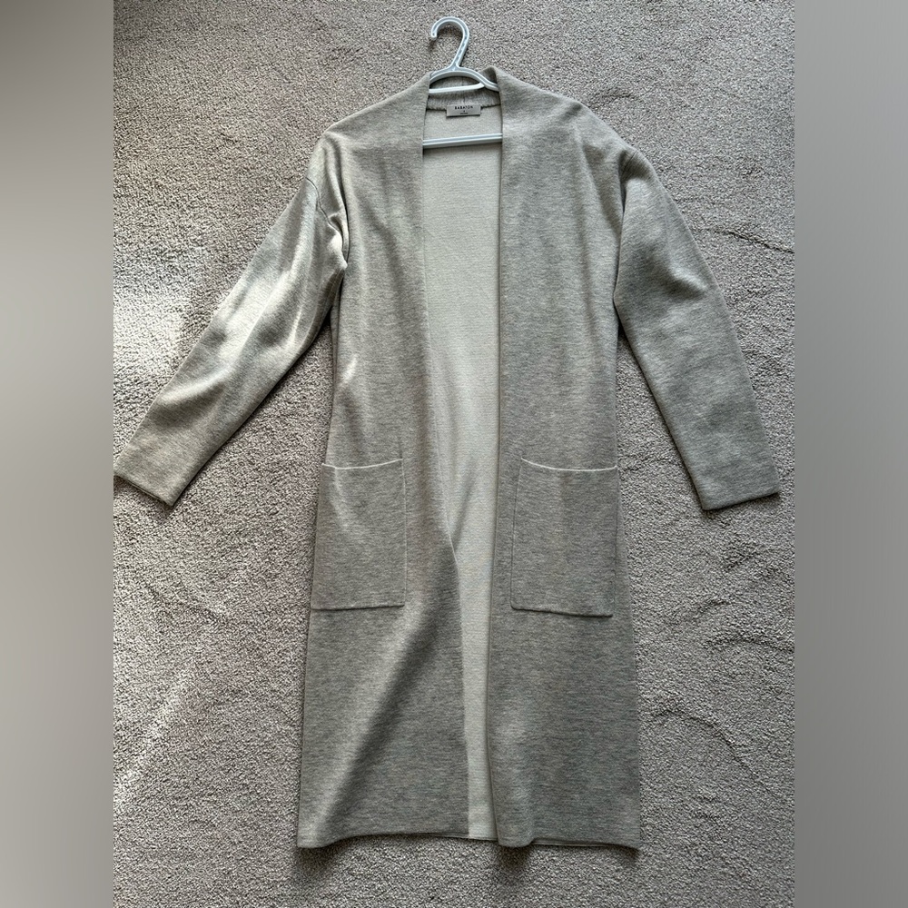 Babaton Lance cardigan, light gray, size small